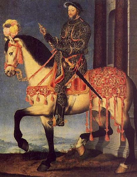Francois Clouet Portrait of Francois I on Horseback Germany oil painting art